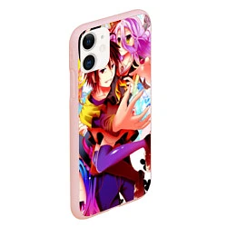 Чехол iPhone 11 матовый No Game No Life, цвет: 3D-светло-розовый — фото 2