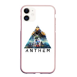 Чехол iPhone 11 матовый ANTHEM Planet, цвет: 3D-светло-розовый