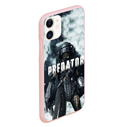 Чехол iPhone 11 матовый Winter Predator, цвет: 3D-светло-розовый — фото 2