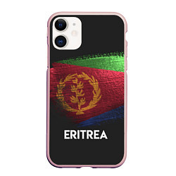 Чехол iPhone 11 матовый Eritrea Style, цвет: 3D-светло-розовый