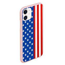 Чехол iPhone 11 матовый American Patriot, цвет: 3D-светло-розовый — фото 2