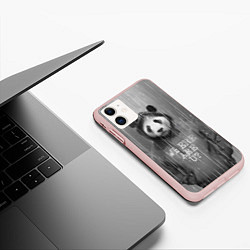 Чехол iPhone 11 матовый Where are u?, цвет: 3D-светло-розовый — фото 2