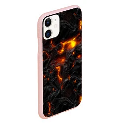 Чехол iPhone 11 матовый Кипящая лава, цвет: 3D-светло-розовый — фото 2