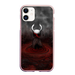 Чехол iPhone 11 матовый Hollow Knight, цвет: 3D-светло-розовый