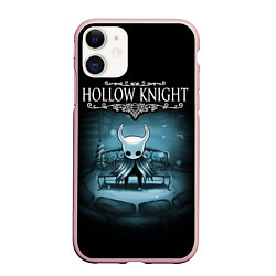 Чехол iPhone 11 матовый Hollow Knight: Night, цвет: 3D-светло-розовый