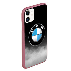 Чехол iPhone 11 матовый BMW, цвет: 3D-малиновый — фото 2