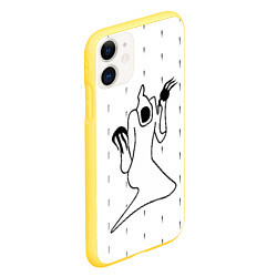 Чехол iPhone 11 матовый KIZARU - Karmageddon, цвет: 3D-желтый — фото 2