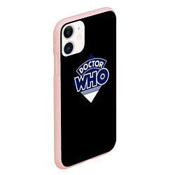 Чехол iPhone 11 матовый Doctor Who, цвет: 3D-светло-розовый — фото 2