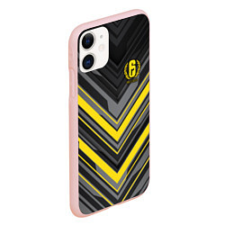 Чехол iPhone 11 матовый Rainbow Six Siege, цвет: 3D-светло-розовый — фото 2