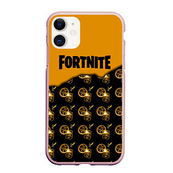 Чехол iPhone 11 матовый Fortnite 2 глава 2 часть, цвет: 3D-светло-розовый