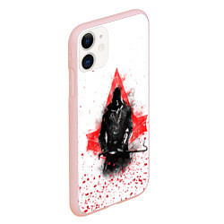 Чехол iPhone 11 матовый ASSASSINS CREED, цвет: 3D-светло-розовый — фото 2