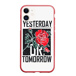 Чехол iPhone 11 матовый Off-White: Yesterday, цвет: 3D-красный