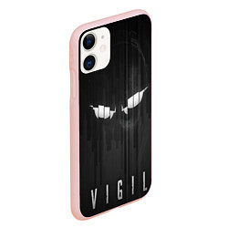 Чехол iPhone 11 матовый Vigil, цвет: 3D-светло-розовый — фото 2