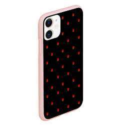 Чехол iPhone 11 матовый РОЗЫ, цвет: 3D-светло-розовый — фото 2