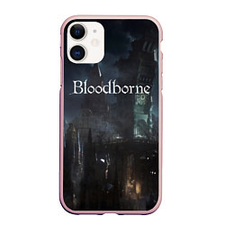 Чехол iPhone 11 матовый Bloodborne, цвет: 3D-светло-розовый