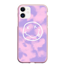 Чехол iPhone 11 матовый NIRVANA, цвет: 3D-светло-розовый
