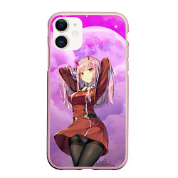Чехол iPhone 11 матовый Darling, цвет: 3D-светло-розовый