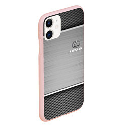 Чехол iPhone 11 матовый LEXUS, цвет: 3D-светло-розовый — фото 2