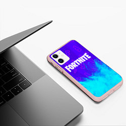 Чехол iPhone 11 матовый FORTNITE ФОРТНАЙТ, цвет: 3D-светло-розовый — фото 2