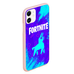 Чехол iPhone 11 матовый FORTNITE ФОРТНАЙТ, цвет: 3D-светло-розовый — фото 2