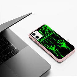 Чехол iPhone 11 матовый Григорий, цвет: 3D-светло-розовый — фото 2