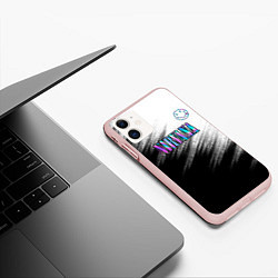 Чехол iPhone 11 матовый Nirvana, цвет: 3D-светло-розовый — фото 2