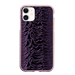 Чехол iPhone 11 матовый Joy Division Glitch, цвет: 3D-светло-розовый