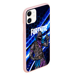 Чехол iPhone 11 матовый FORTNITE RAVEN, цвет: 3D-светло-розовый — фото 2