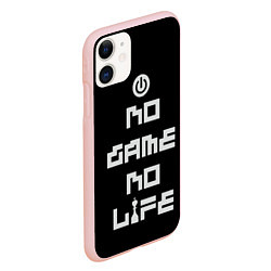 Чехол iPhone 11 матовый NO GAME NO LIFE, цвет: 3D-светло-розовый — фото 2