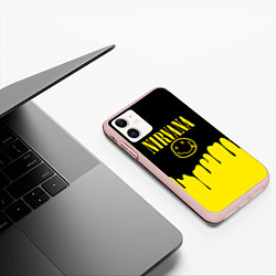 Чехол iPhone 11 матовый Nirvana, цвет: 3D-светло-розовый — фото 2