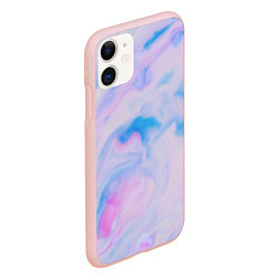 Чехол iPhone 11 матовый BluePink, цвет: 3D-светло-розовый — фото 2