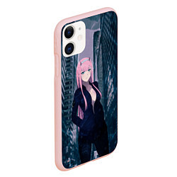 Чехол iPhone 11 матовый Zero Two, цвет: 3D-светло-розовый — фото 2