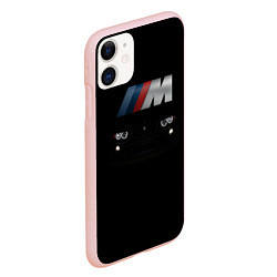 Чехол iPhone 11 матовый BMW M, цвет: 3D-светло-розовый — фото 2