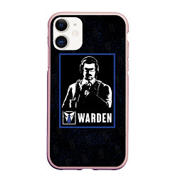 Чехол iPhone 11 матовый Warden, цвет: 3D-светло-розовый