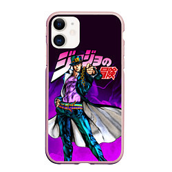 Чехол iPhone 11 матовый JOJOS BIZARRE ADVENTURE, цвет: 3D-светло-розовый