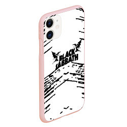 Чехол iPhone 11 матовый Black sabbath, цвет: 3D-светло-розовый — фото 2