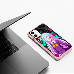 Чехол iPhone 11 матовый Малышка Широ, цвет: 3D-светло-розовый — фото 2