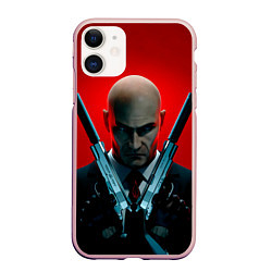 Чехол iPhone 11 матовый Agent here, цвет: 3D-светло-розовый