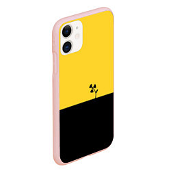 Чехол iPhone 11 матовый Радиоактивный цветок, цвет: 3D-светло-розовый — фото 2