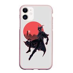 Чехол iPhone 11 матовый Hunter, цвет: 3D-светло-розовый