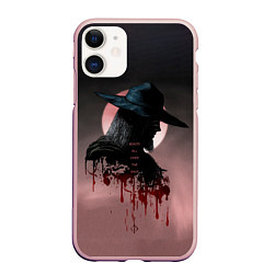 Чехол iPhone 11 матовый Blind Hunter, цвет: 3D-светло-розовый
