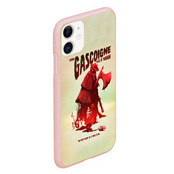 Чехол iPhone 11 матовый Отец Гаскоин, цвет: 3D-светло-розовый — фото 2