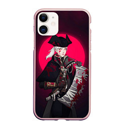 Чехол iPhone 11 матовый Охотница, цвет: 3D-светло-розовый