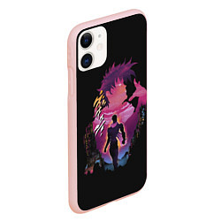 Чехол iPhone 11 матовый Joseph Joestar, цвет: 3D-светло-розовый — фото 2