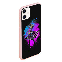 Чехол iPhone 11 матовый Stardust Crusaders, цвет: 3D-светло-розовый — фото 2