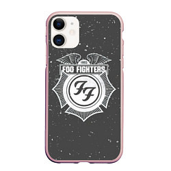 Чехол iPhone 11 матовый Foo Fighters 1995 FF, цвет: 3D-светло-розовый