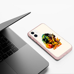 Чехол iPhone 11 матовый Группа Led Zeppelin арт, цвет: 3D-светло-розовый — фото 2