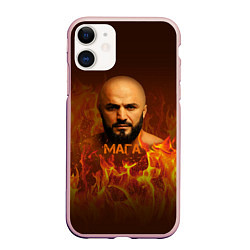 Чехол iPhone 11 матовый Мага, цвет: 3D-светло-розовый