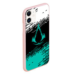 Чехол iPhone 11 матовый Assassins creed Valhalla убийца, цвет: 3D-светло-розовый — фото 2