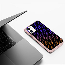 Чехол iPhone 11 матовый JOJOS BIZARRE ADVENTURE PATTERN, цвет: 3D-светло-розовый — фото 2